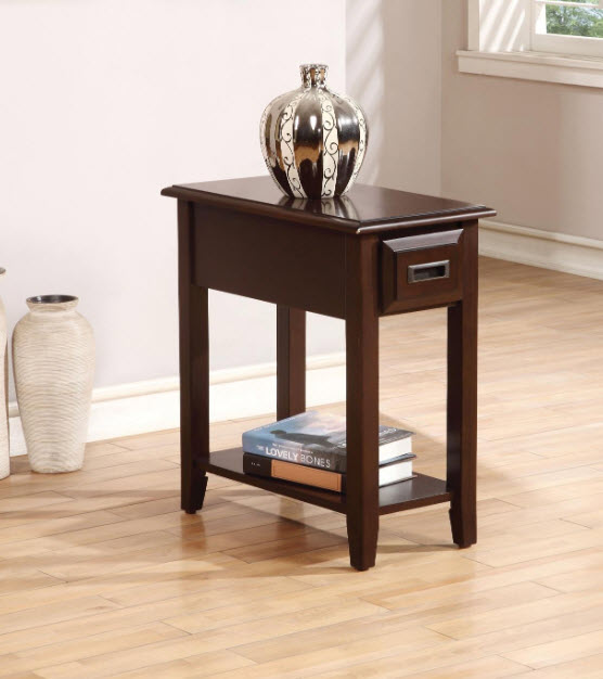 Flin Dark Cherry End Table
