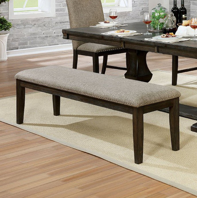 Faulk Espresso Dining Bench