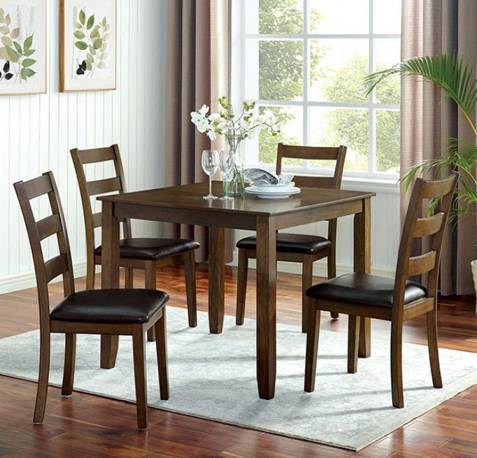 Gracefield Traditional 5 Piece Dining Table Set