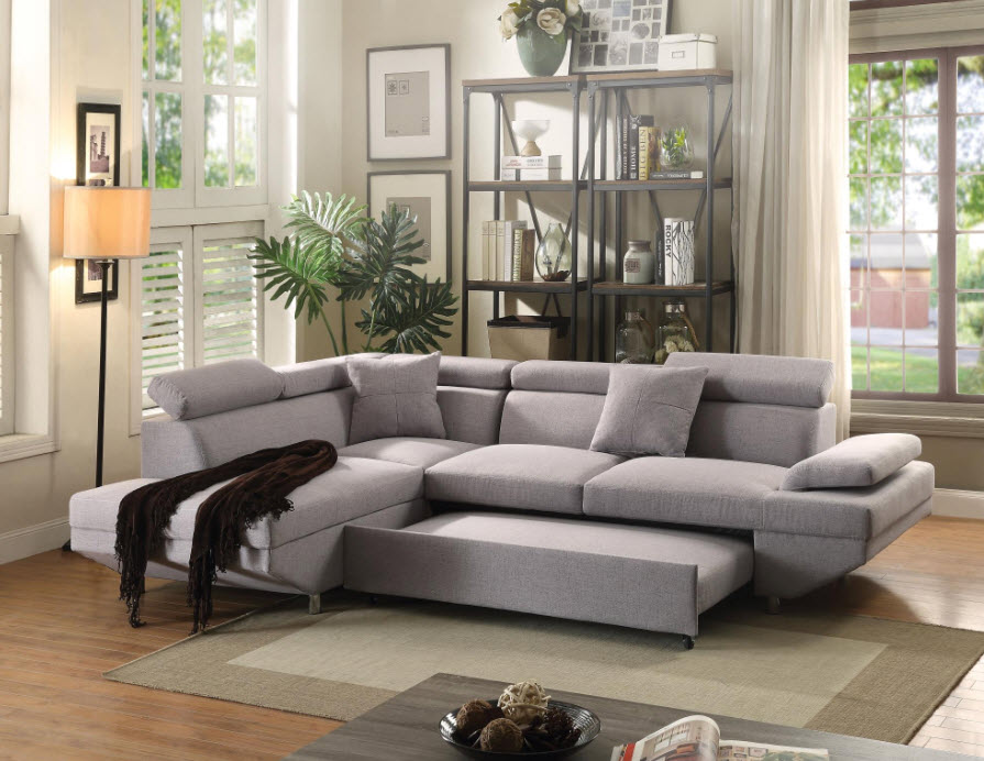 Jemima Gray Sectional Sleeper Sofa