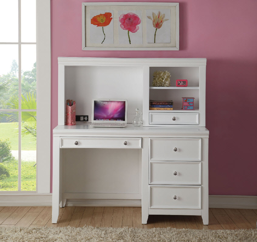 Lacey Contemporary Youth Desk With Optional Hutch