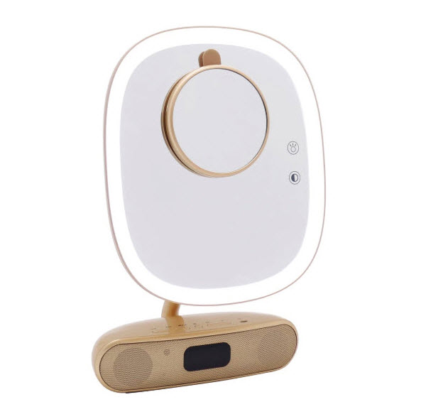 Melody Duotone Makeup Mirror with Bluetooth Speakers