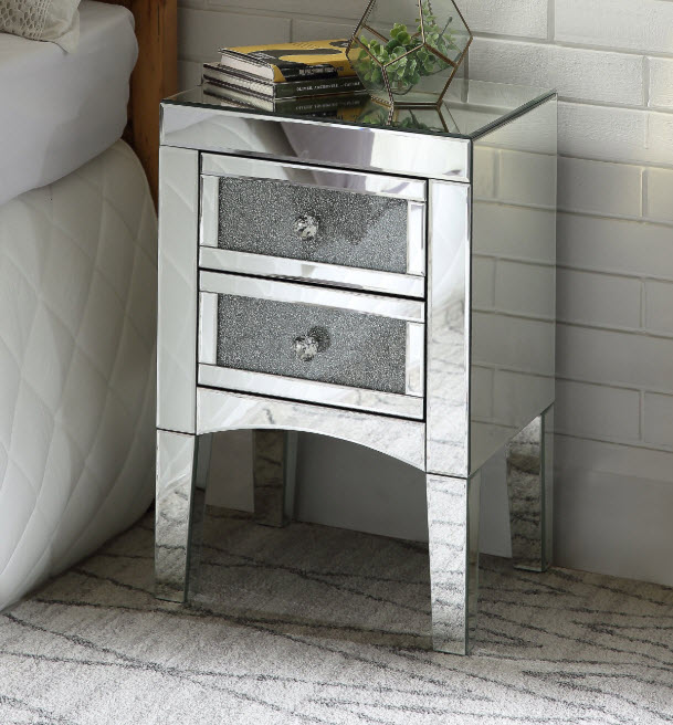 Nowles Mirrored Nightstand