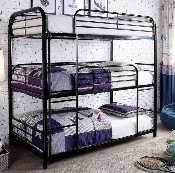 Three tier bunk on sale bed