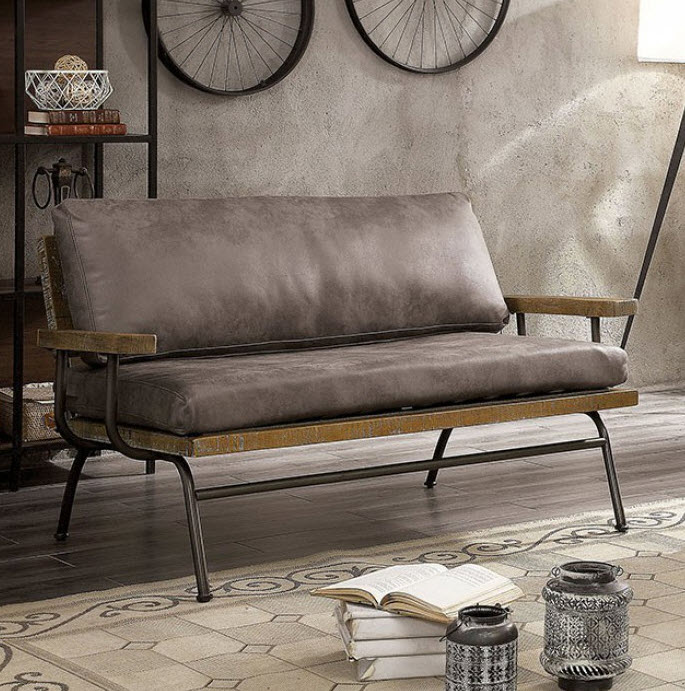 Santiago Wooden Frame Loveseat