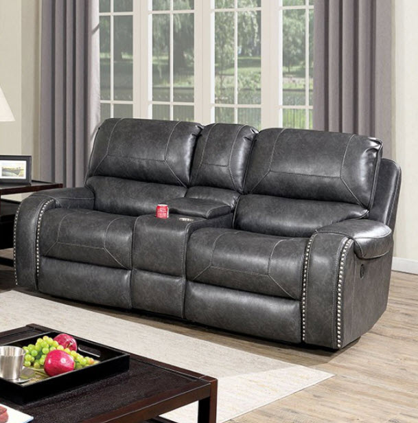 Walter Nailhead Trim Power Recliner Loveseat